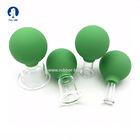 brigtht สีเขียว 4 ชิ้นจีนดั้งเดิม Cupping Cups ใบหน้าและร่างกาย Cupping Hijama Kit Home Use
