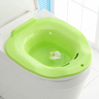 อ่างอาบน้ำ Sitz แบบพับได้ฟรี สุขุมเหนือที่นั่ง Sitz Bath เพื่อรักษาบาดแผลหลังคลอด ริดสีดวงทวาร การดูแลฝีเย็บ