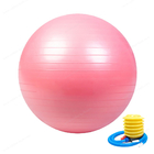 ลูกบอลโยคะ 65 ซม. เป็นมิตรกับสิ่งแวดล้อมพีวีซีป้องกันการระเบิดและลูกบอลออกกำลังกายแบบไม่ลื่นไถล