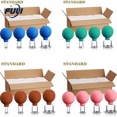 ยางดูดสูญญากาศบนใบหน้าซิลิโคน Cupping โดยไม่ต้องนวดไฟเซลลูไลท์ดูดสูญญากาศ Silicone