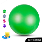 ลูกบอลออกกำลังกาย PVC Balance 55 ซม. 65 ซม. 75 ซม. พร้อมแถบต้านทาน