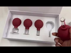 ชุดครอบแก้ว 15/25/35/55 มม. พร้อมชุดนวดกระเปาะสีขาว