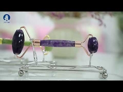 ลูกกลิ้งความงามบนใบหน้าดูแลผิวโรสควอตซ์นวดลูกกลิ้งหยก